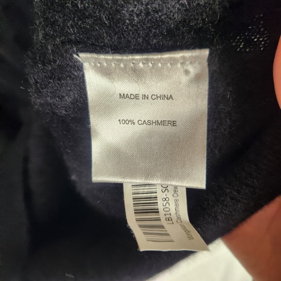 Quince Sweater Women's XL Black Mongolian Cashmere Crewneck Quiet Luxury - Picture 7 of 10
